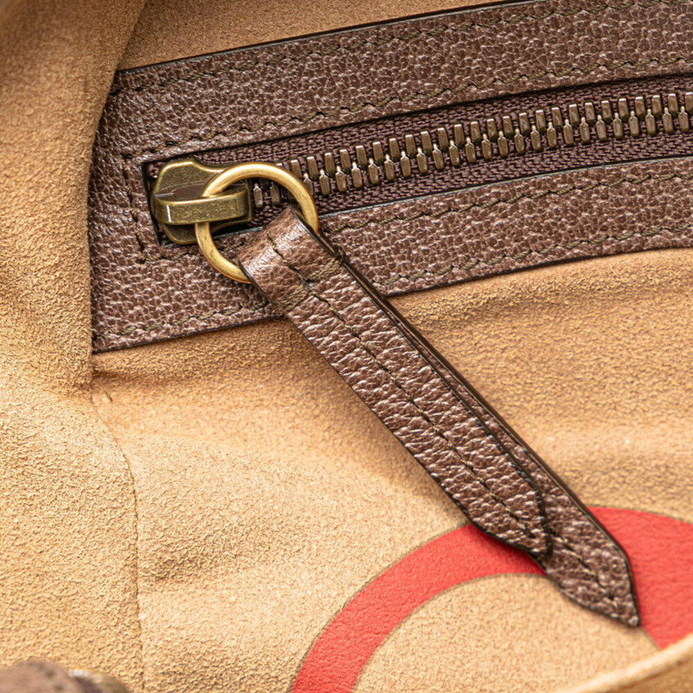 GUCCI Authentic Brown Leather Backpack - Picture 9 of 13
